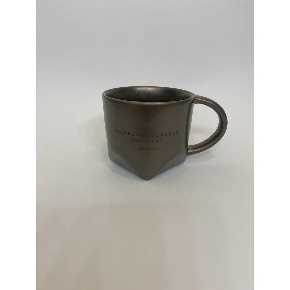 Starbucks RESERVE ROASTERY CHICAGO Bronze Brown Mug 12 oz 2019 Bevel